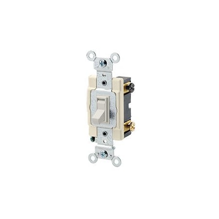 WallSwitch, 2hp, Toggle, 15A, LightAlmond MPN:54504-2T