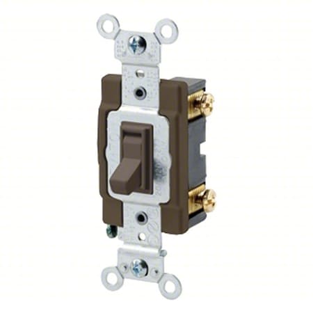WallSwitch, 1hp, Toggle, 20A, Brown, PK1 MPN:54521-2