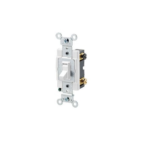 Wall Switch, 2 hp, Toggle, 20 A, White MPN:54524-2W