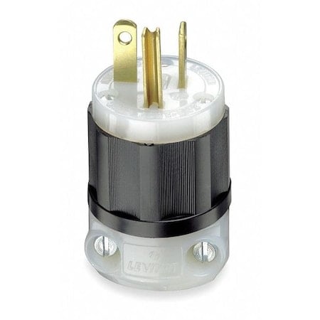 Straight Blade Plug, 6-20P, 20 A, 250V AC, 2 Pole, Screw Terminals, Grounded MPN:5466-C