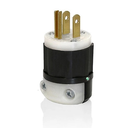 Straight Blade Plug, 6-20P, 20 A, 250V AC, 2 Pole, Screw Terminals, Grounded MPN:5466-PLC
