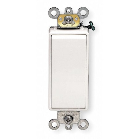 Wall Switch, 3-Way, 120/277V, 20A, Wht, Rockr MPN:5623-2W