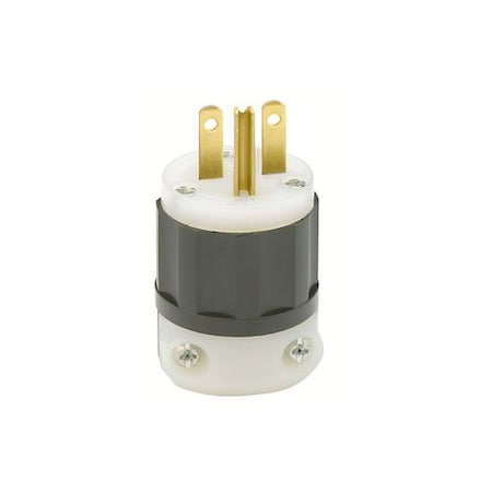 Straight Blade Plug, 6-15P, 15 A, 250V AC, 2 Pole, Screw Terminals, Grounded MPN:5666-PLC