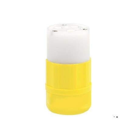 Straight Blade Connector, 6-15R, 15 A, 250V AC, 2 Pole, 3 Wire, Screw Terminals, Black, White MPN:5669-CY