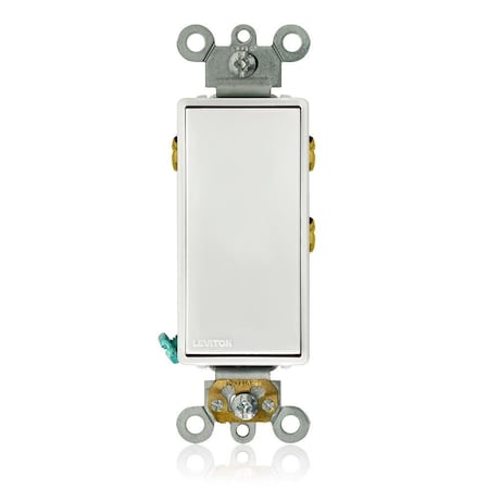 Wall Switch, 2 hp, Rocker, 15 A, White MPN:5685-2W