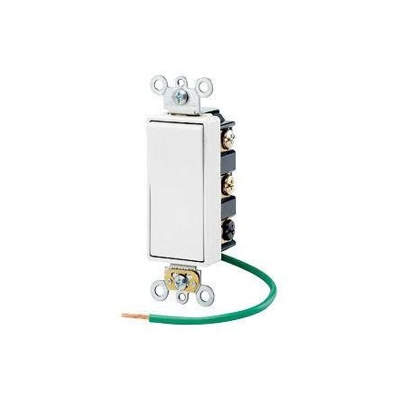Wall Switch, 2 hp, Rocker, 15 A, White MPN:5686-2W