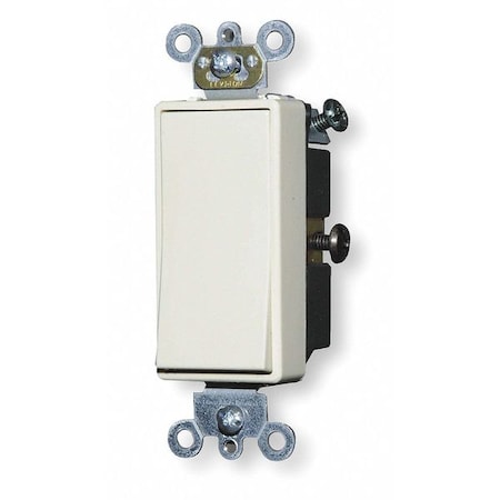 Wall Swtch, 3-Way, 120/277V, 15A, Ivry, Rockr MPN:5693-2I