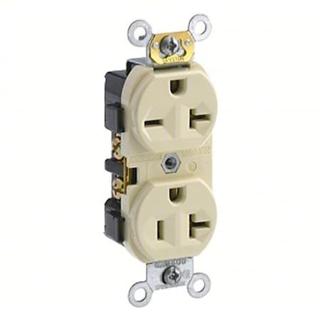 PlugsandReceptacles, 20A, 125VAC, Brn, Nylon MPN:5891