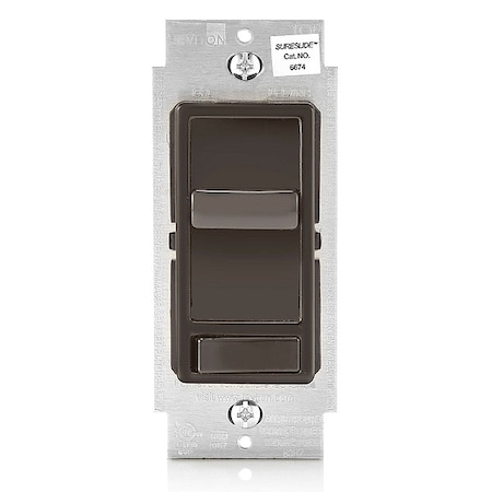 Dimmer, 1-Pole/3-Way, 120VAC, Brown MPN:6674-P0B