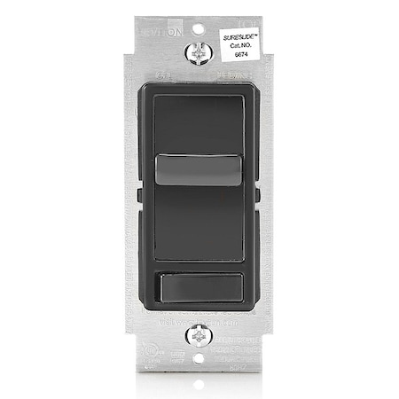 Dimmer, 1-Pole/3-Way, 120VAC, Black MPN:6674-P0E