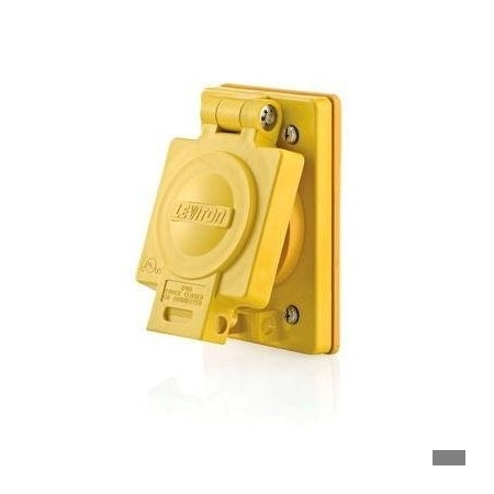Watertight Locking Receptacle, Non-NEMA, 30 A, 125/250V AC, Single Phase, 3 Pole, Flush Mount MPN:69W08