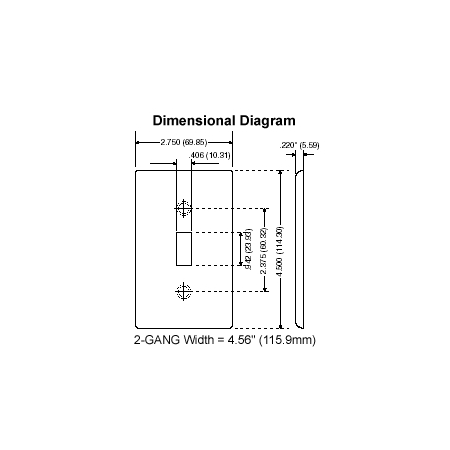 Wallplates 1G W/P Sw Blank Nylon MPN:80714-W