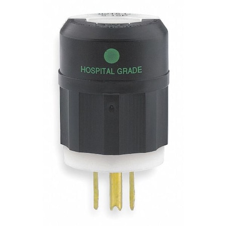 Straight Blade Plug, 5-15P, 15 A, 125V AC, 2 Pole, Screw Terminals, Grounded MPN:8215-C