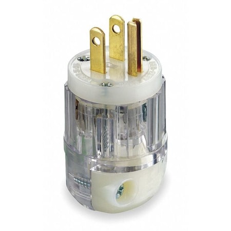 Straight Blade Plug, 5-15P, 15 A, 125V AC, 2 Pole, Screw Terminals, Grounded MPN:8215-CT