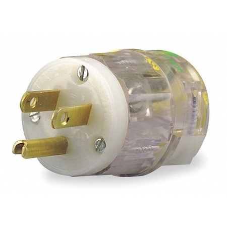 Straight Blade Plug, 5-15P, 15 A, 125V AC, 2 Pole, Screw Terminals, Grounded MPN:8215-PLC