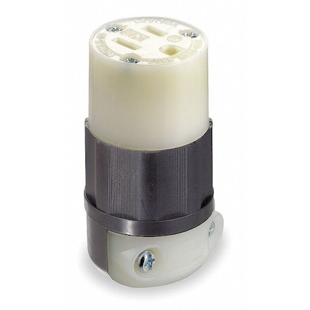 Straight Blade Connector, 5-15R, 15 A, 125V AC, 2 Pole, 3 Wire, Screw Terminals MPN:8219-C