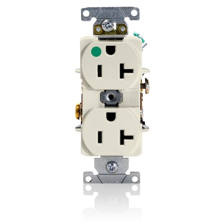 Electrical Receptacles Hg Dup Rec 20A-125V Back Lt Almond MPN:8300-HT