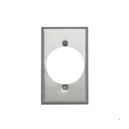 Receptacle Wall Plate, Number of Gangs: 1 Aluminum, Silver MPN:83028