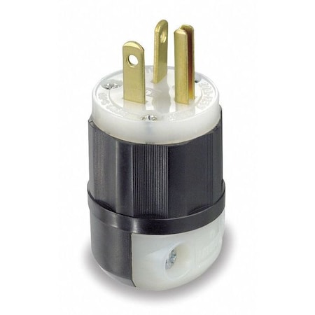 Straight Blade Plug, 5-20P, 20 A, 125V AC, 2 Pole, Screw Terminals, Grounded MPN:8315-C