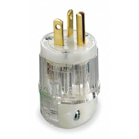 Straight Blade Plug, 5-20P, 20 A, 125V AC, 2 Pole, Screw Terminals, Grounded MPN:8315-CT