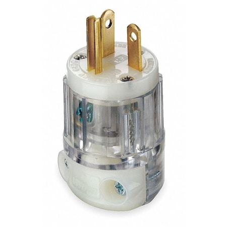 Straight Blade Plug, 5-20P, 20 A, 125V AC, 2 Pole, Screw Terminals, Grounded MPN:8315-PLC
