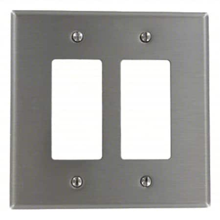 Wall Plate, Duplex Outlet, Aluminum MPN:83401