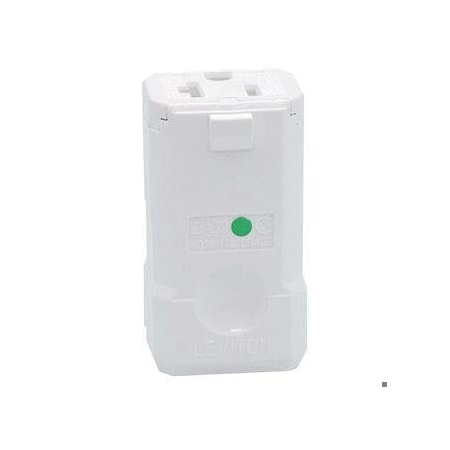 Straight Blade Connector, 5-20R, 20 A, 125V AC, 2 Pole, 3 Wire, Screw Terminals, White MPN:8359-V