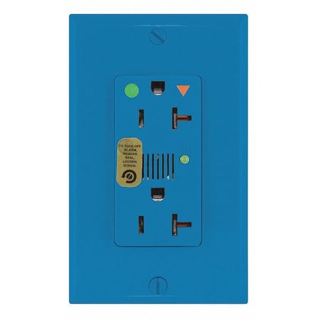 Receptacle, Deco, 20A, 5-20R, 125V, Blue MPN:8380-IGB