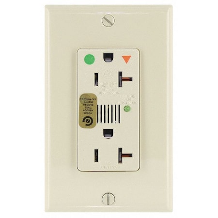 Straight Blade Receptacle, 5-20R, 20 A, 125V AC, 2 Pole, 3 Wire, Flush Mount, Isolated Ground MPN:8380-IGI