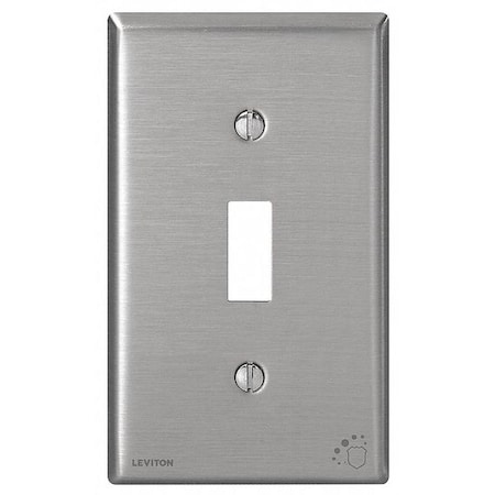 Toggle Switch Wall Plate, 1 Gang, Gray MPN:84001-A40