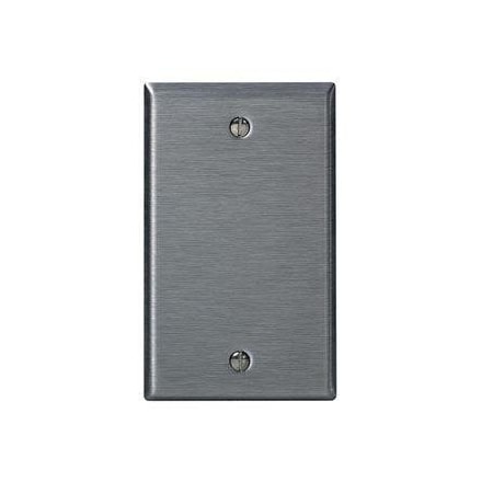 Blank Wall Plate, Number of Gangs: 1 Stainless Steel, Silver MPN:84014-40