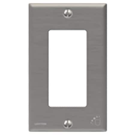 Rocker Wall Plate, Number of Gangs: 1 Stainless Steel, Powder Coated Finish, Silver MPN:84401-A40