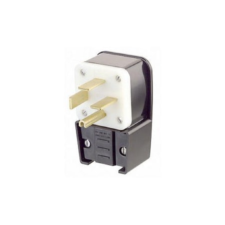 Straight Blade Plug, 15-60P, 60 A, 250V AC, 3 Pole, Screw Terminals, Grounded MPN:8462-P
