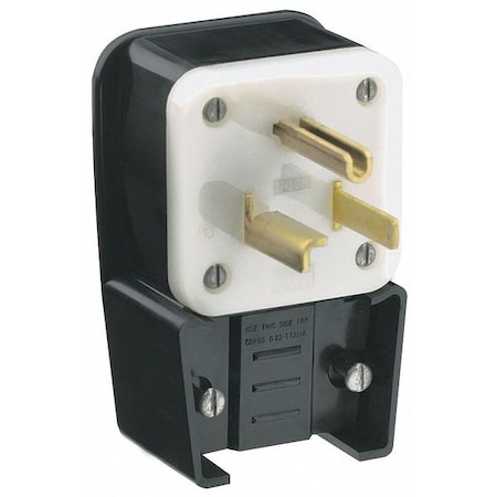 Straight Blade Plug, 5-30P, 30 A, 125V AC, 2 Pole, Screw Terminals, Grounded MPN:9530-P
