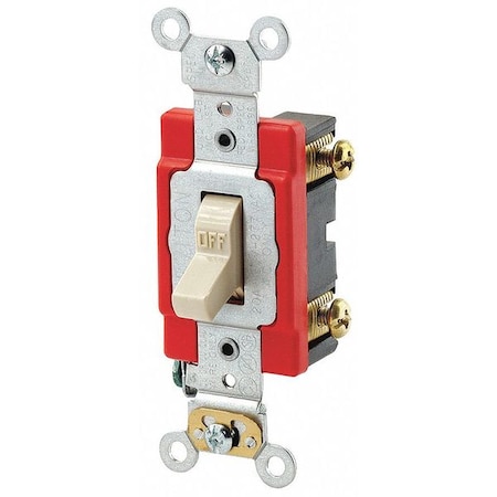 Wall Swtch, 3-Way, 120/277V, 20A, Ivry, Toggl MPN:A1223-2I