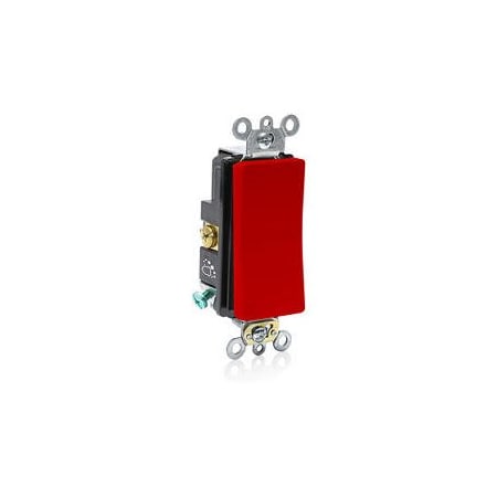 Wall Switch, 2 hp, Rocker, 20 A, Red MPN:A5621-2R