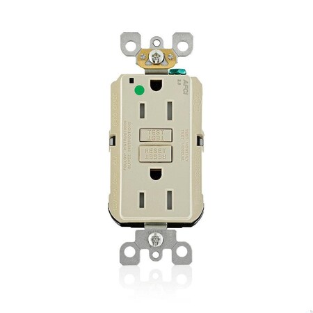 AFCI Receptacle 15A HG/TR Ivory MPN:AFTR1-HGI