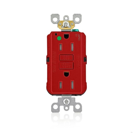 AFCI Receptacle 15A HG/TR Red MPN:AFTR1-HGR
