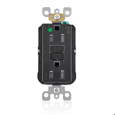 Receptacle, 15 A, 125V AC, Black MPN:AGTR1-HGE