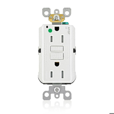 Receptacle, 15 A, 125V AC, White MPN:AGTR1-HGW