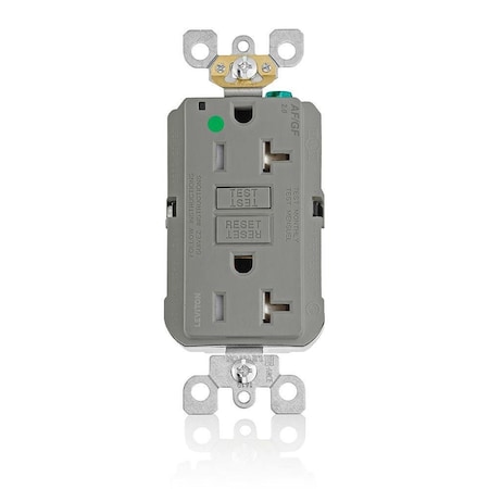 Receptacle, 20 A, 125V AC, Gray MPN:AGTR2-HGG