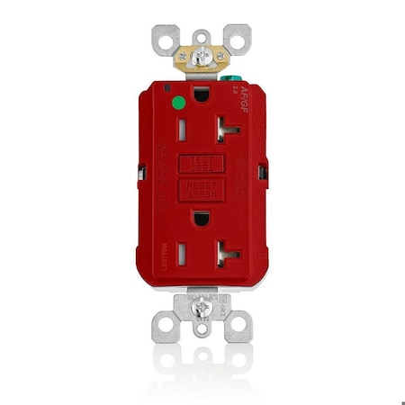 Receptacle, 20 A, 125V AC, Red MPN:AGTR2-HGR
