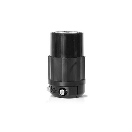 Locking Connector, L6-30R, 30 A, 250V AC, Single Phase, 2 Pole, Screw Terminals, Black MPN:C2623-B