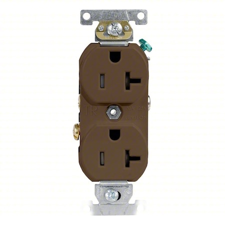 Plugs&Rcptcls, 20A, 125VAC, Wht, Thrmplstc MPN:CR20-WS