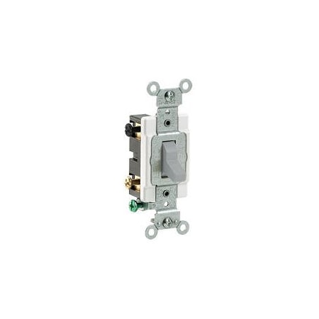 Wall Switch, 2 hp, Toggle, 20 A, Gray MPN:CS420-2GY