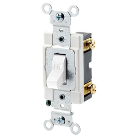 Wall Switch, 2 hp, Toggle, 20 A, White MPN:CSB1-20W