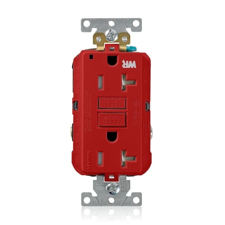 SmartlockPro GFCI 20A WR/TR/PI Red MPN:G5362-WTR