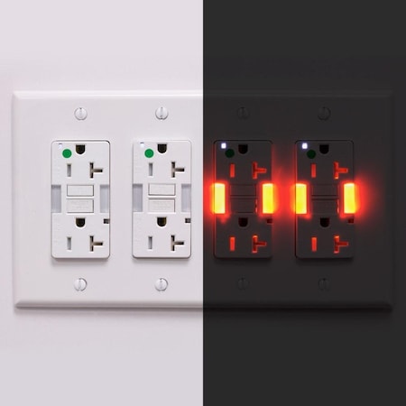 SmartlockPro GFCI 20A TR/HG/Amb GL Wht MPN:GFNL2-HWA