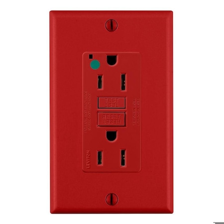 SmartlockPro GFCI 15A HG/PI Red MPN:GFNT1-HFR