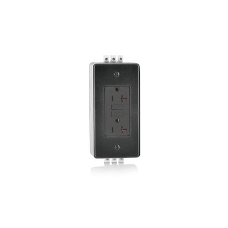 Duplex Straight Blade Receptacle, 5-20R, 20 A, 125V AC, 2 Pole, 3 Wire, Surface Mount, Grounded MPN:GFNT2-DIN